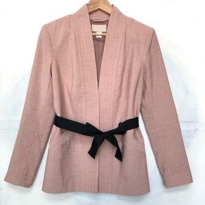 H&M Blush Open Front Slightly Longer Jacket Blazer